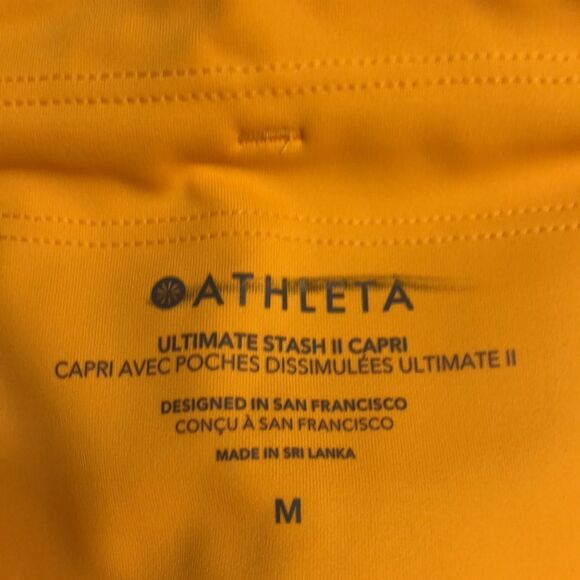 Athleta ultimate stash II Capri size medium NWT - Picture 6 of 8